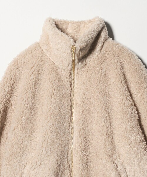 green label relaxing(グリーンレーベルリラクシング)の「ボア スタンドカラー ブルゾン(ブルゾン・レディース・ダークグレー/ベージュ/その他1・FREE)」の13枚目の写真