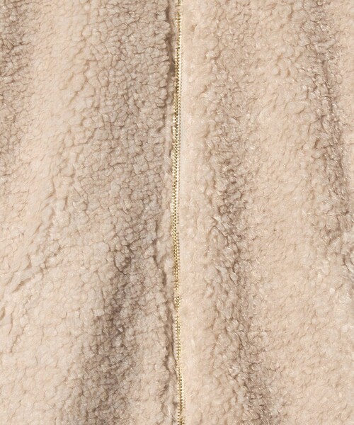 green label relaxing(グリーンレーベルリラクシング)の「ボア スタンドカラー ブルゾン(ブルゾン・レディース・ダークグレー/ベージュ/その他1・FREE)」の15枚目の写真