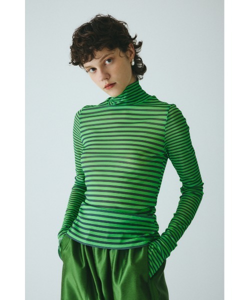 High neck mesh inner tops ハイネックメッシュインナートップス