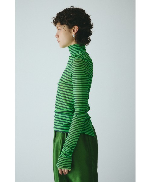 HeRIN.CYE(ヘリンドットサイ)の「High neck mesh inner tops ハイネックメッシュインナートップス(Tシャツ/カットソー・レディース・ブラック系その他/グリーン系その他/オレンジ系その他・FREE)」の13枚目の写真