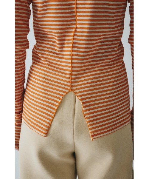 HeRIN.CYE 新品未使用品　タグ付き　ボーダーメッシュインナートップス HeRIN.CYE - 【残り一点】Border Sleeve Mesh Inner Tops