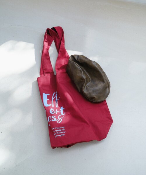 Kastane（カスタネ）の「*【大容量】ビッグロゴトートBAG（トートバッグ・レディース・ブラウン/カーキ/バーガンディー・FREE）」の7枚目の写真