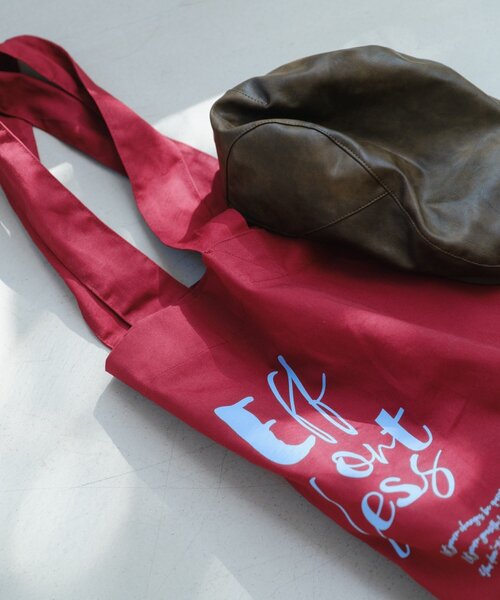 Kastane（カスタネ）の「*【大容量】ビッグロゴトートBAG（トートバッグ・レディース・ブラウン/カーキ/バーガンディー・FREE）」の8枚目の写真