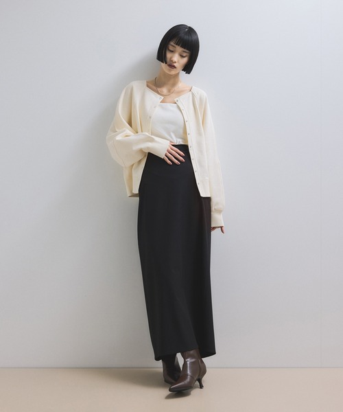 セール】【WEB限定】2WAYスクエアネックスウェット（カーディガン