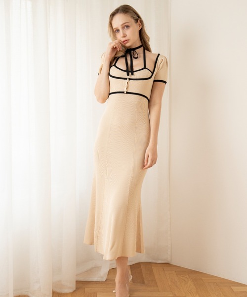 セール】リボンマーメイドワンピース（ワンピース）｜miacharme