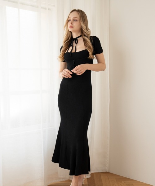 miacharme リボンマーメイドワンピース　ミアシャルム セール】リボンマーメイドワンピース（ワンピース）｜miacharme