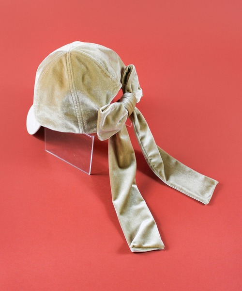 Casselini（キャセリーニ）の「Casselini(キャセリーニ)リボンキャップ（キャップ・レディース・ブラック/ベージュ/ブルー・FREE）」の19枚目の写真