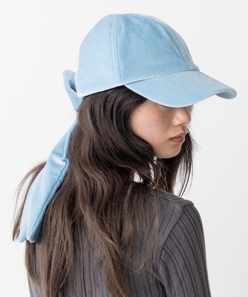 Casselini（キャセリーニ）の「Casselini(キャセリーニ)リボンキャップ（キャップ・レディース・ブラック/ベージュ/ブルー・FREE）」の15枚目の写真