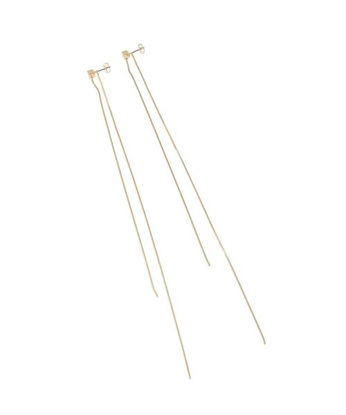 Green　Parks（グリーンパークス）の「・HALF TIME 2wayロングチェーンピアス（ピアス（両耳用）・レディース・シルバー/ゴールド・FREE）」の8枚目の写真