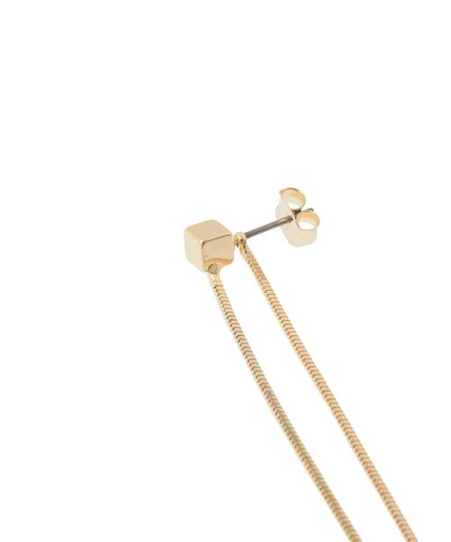 Green　Parks（グリーンパークス）の「・HALF TIME 2wayロングチェーンピアス（ピアス（両耳用）・レディース・シルバー/ゴールド・FREE）」の10枚目の写真