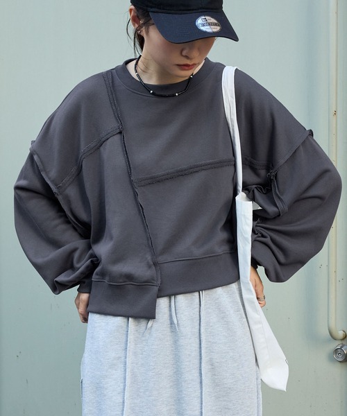 セール】カットオフアウトリンキング スウェットプルオーバー