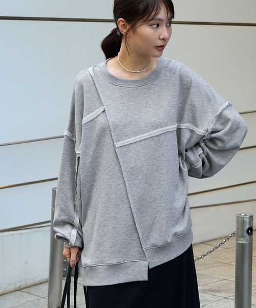 カットオフアウトリンキング スウェットプルオーバー MONO-MART│MONO