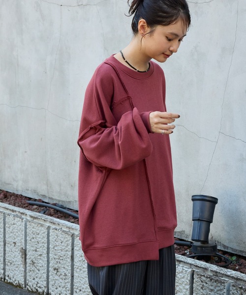 セール】カットオフアウトリンキング スウェットプルオーバー