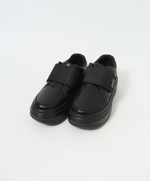 kitson(キットソン)の「KITSON キットソン 厚底 ウェッジソール 軽量 ベルクロ ローカットスリッポン スニーカー(スリッポン・レディース・ブラック/ホワイト/ブラウン・24.5cm/24cm/23.5cm/23cm)」の6枚目の写真