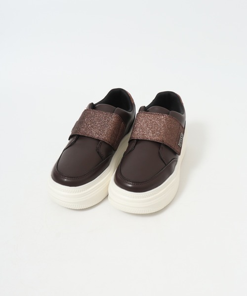 kitson(キットソン)の「KITSON キットソン 厚底 ウェッジソール 軽量 ベルクロ ローカットスリッポン スニーカー(スリッポン・レディース・ブラック/ホワイト/ブラウン・24.5cm/24cm/23.5cm/23cm)」の7枚目の写真