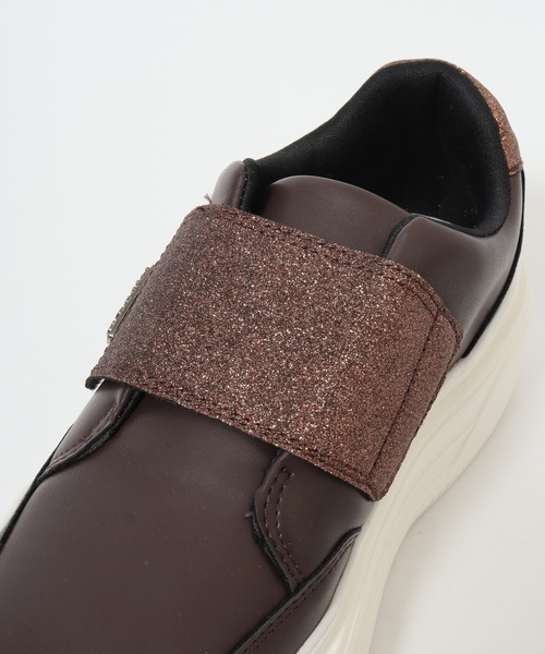 kitson(キットソン)の「KITSON キットソン 厚底 ウェッジソール 軽量 ベルクロ ローカットスリッポン スニーカー(スリッポン・レディース・ブラック/ホワイト/ブラウン・24.5cm/24cm/23.5cm/23cm)」の8枚目の写真