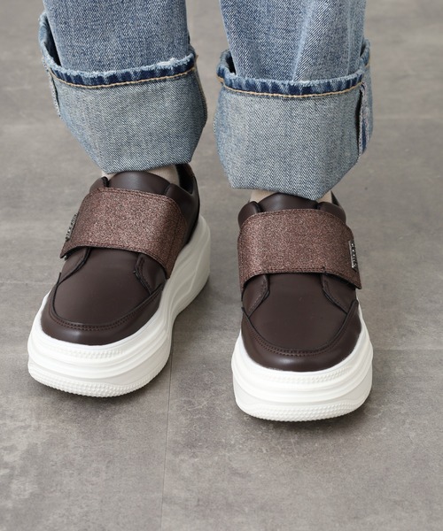 kitson(キットソン)の「KITSON キットソン 厚底 ウェッジソール 軽量 ベルクロ ローカットスリッポン スニーカー(スリッポン・レディース・ブラック/ホワイト/ブラウン・24.5cm/24cm/23.5cm/23cm)」の19枚目の写真