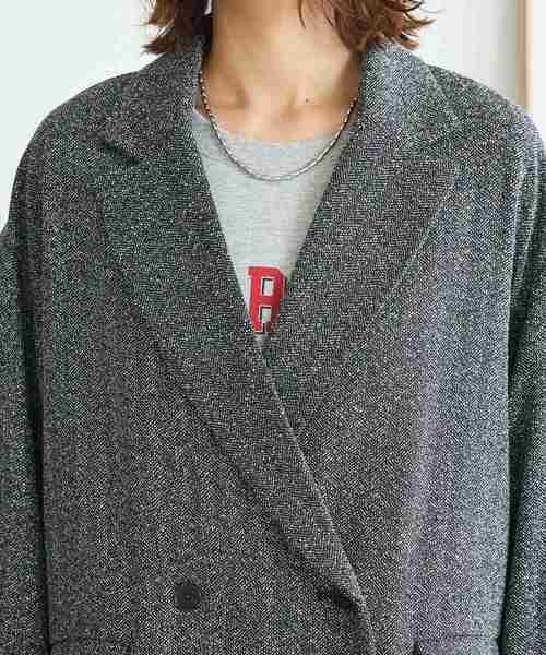 Green　Parks（グリーンパークス）の「ツイードWオーバージャケット（テーラードジャケット・レディース・ブラック・FREE）」の12枚目の写真