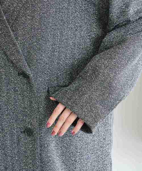 Green　Parks（グリーンパークス）の「ツイードWオーバージャケット（テーラードジャケット・レディース・ブラック・FREE）」の13枚目の写真