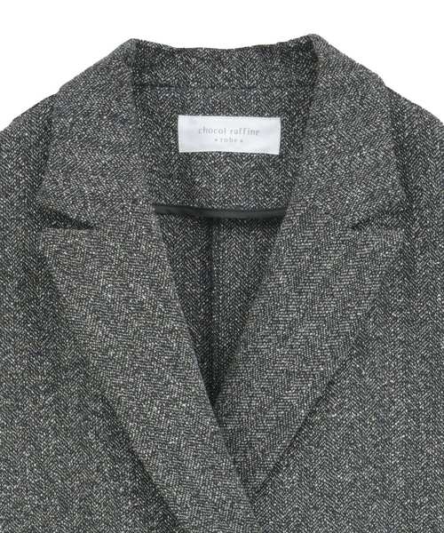 Green　Parks（グリーンパークス）の「ツイードWオーバージャケット（テーラードジャケット・レディース・ブラック・FREE）」の16枚目の写真