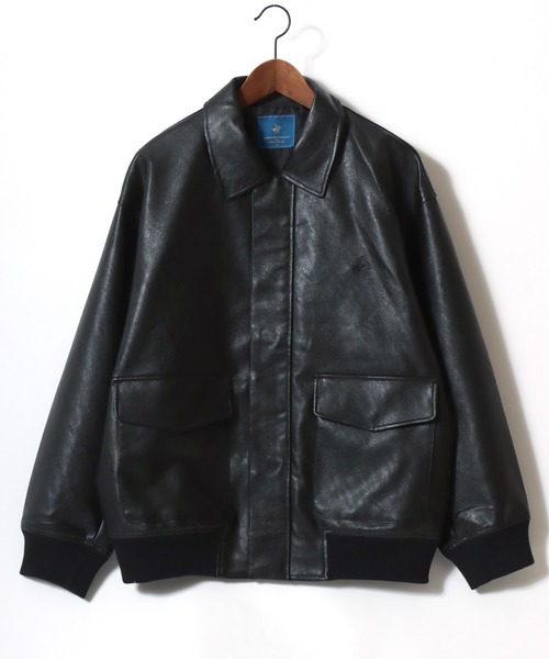 Polo Club 黒 レザーコート BEVERLY HILLS POLO CLUB（ビバリーヒルズポロクラブ）の「BEVERLY