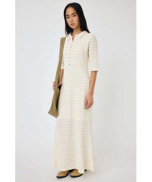 【新品タグ付き】MOUSSY MERMAID LACE ドレス 半袖　完売品 新色・再入荷】MERMAID H/S LACE ドレス（ワンピース）｜MOUSSY