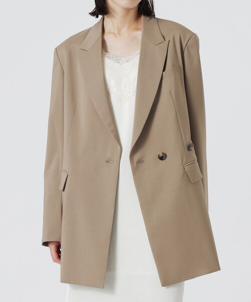 LOVELESS（ラブレス）の「セミダブルオーバージャケット（テーラードジャケット・レディース・ダークネイビー/ベージュ系その他5・36/34）」の18枚目の写真