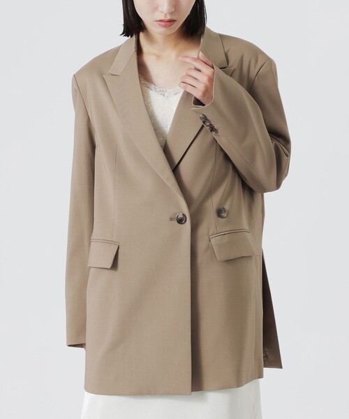 LOVELESS（ラブレス）の「セミダブルオーバージャケット（テーラードジャケット・レディース・ダークネイビー/ベージュ系その他5・36/34）」の19枚目の写真