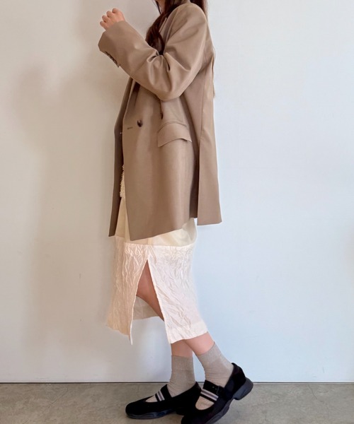 LOVELESS（ラブレス）の「セミダブルオーバージャケット（テーラードジャケット・レディース・ダークネイビー/ベージュ系その他5・36/34）」の7枚目の写真