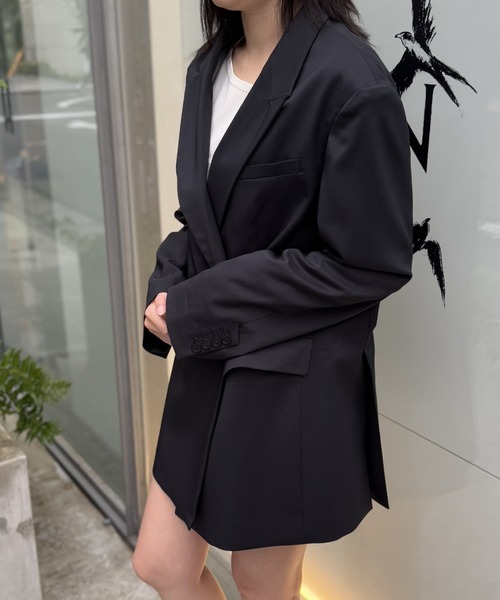 LOVELESS（ラブレス）の「セミダブルオーバージャケット（テーラードジャケット・レディース・ダークネイビー/ベージュ系その他5・36/34）」の16枚目の写真