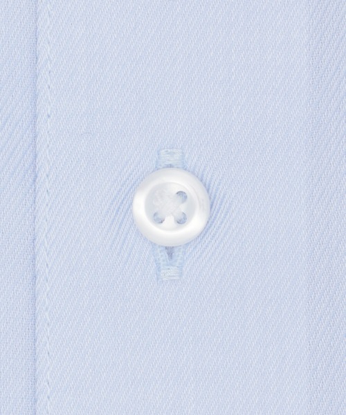 TOKYO SHIRTS(トウキョウシャツ)の「形態安定ノンアイロン ボタンダウン 長袖ビジネスワイシャツ(ビジネスシャツ・メンズ・ブルー・首回り39cm-裄丈80cm/首回り39cm-裄丈84cm/首回り41cm-裄丈82cm/首回り41cm-裄丈86cm/首回り42cm-裄丈82cm/首回り42cm-裄丈86cm/首回り43cm-裄丈82cm/首回り43cm-裄丈86cm/首回り37cm-裄丈80cm)」の4枚目の写真