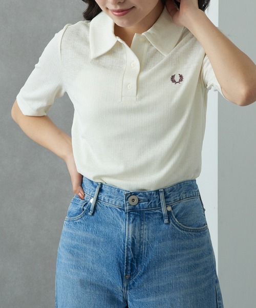 【美品】 FRED PERRY 日本製 ポロシャツ FRED PERRY】SHEER RIB POLO SHIRT G2168（ポロシャツ）｜FRED PERRY