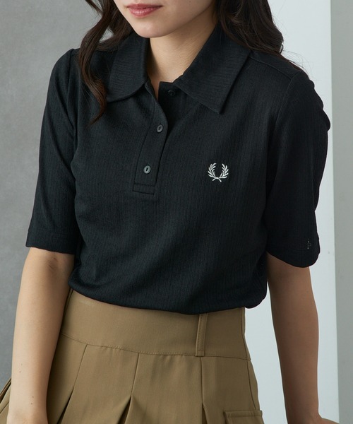 セール】【FRED PERRY】SHEER RIB POLO SHIRT シアーリブポロシャツ