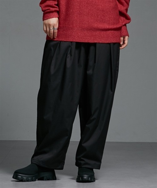 Soiunique（スワユニーク）の「光沢素材たっぷりタックボリュームパンツ ［Soiunique］（その他パンツ・レディース・ブラウン/ブラック・FREE）」の15枚目の写真