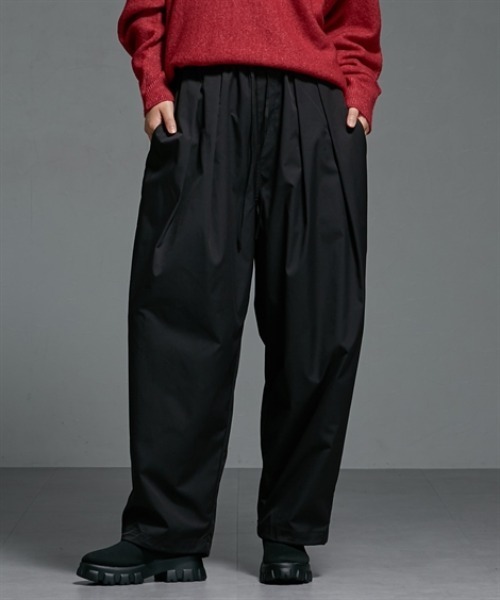 Soiunique（スワユニーク）の「光沢素材たっぷりタックボリュームパンツ ［Soiunique］（その他パンツ・レディース・ブラウン/ブラック・FREE）」の18枚目の写真