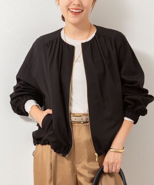 ウォッシャブルジップアップブルゾン（ブルゾン）｜NOLLEY'S