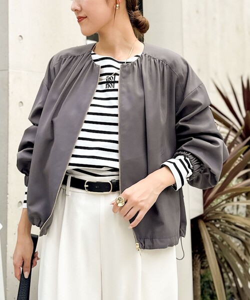 セール】ウォッシャブルジップアップブルゾン（ブルゾン）｜NOLLEY'S