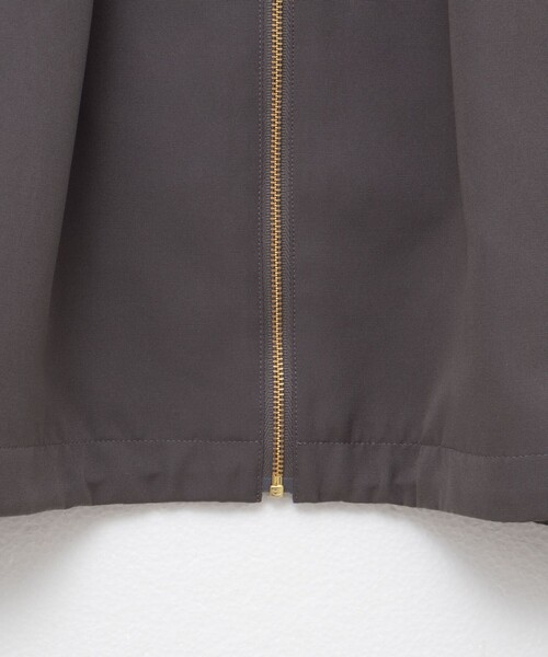 NOLLEY’S(ノーリーズ)の「ウォッシャブルジップアップブルゾン(ブルゾン・レディース・ブラック/チャコールグレー/ベージュ・38)」の10枚目の写真