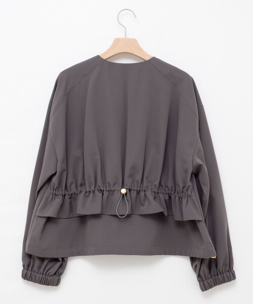 NOLLEY’S(ノーリーズ)の「ウォッシャブルジップアップブルゾン(ブルゾン・レディース・ブラック/チャコールグレー/ベージュ・38)」の15枚目の写真