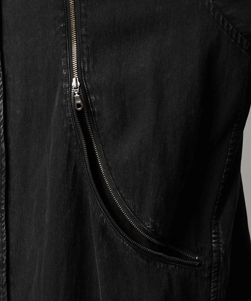 MAISON SPECIAL(メゾンスペシャル)の「《UNISEX》Prime-Over Curved Zip Regular Collar Shirt/プライムオーバーカーブジップレギュラーカラーシャツ【MAISON SPECIAL/メゾンスペシャル】(シャツ/ブラウス・メンズ・グレイッシュベージュ/ブラック/パープル・0/1/2)」の16枚目の写真