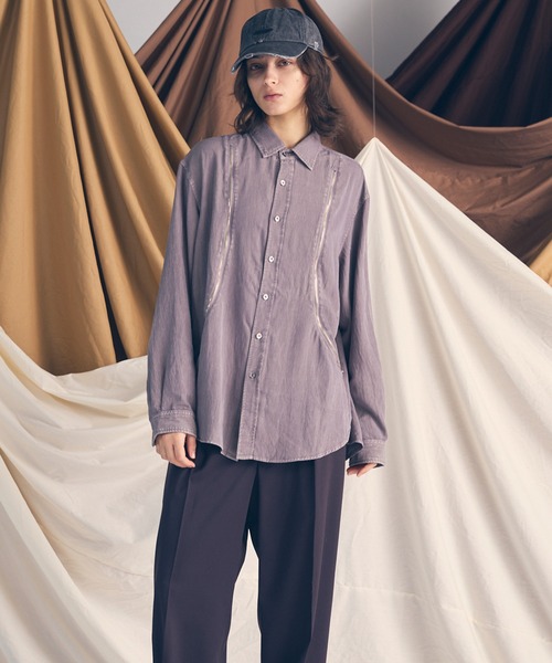 メゾンスペシャル　シャツ MAISON SPECIAL シャツ 「UNISEX」Prime-Over Flocky Print Regular