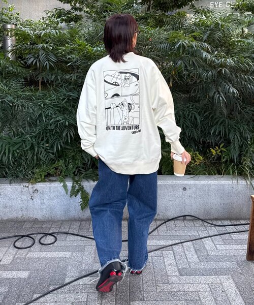 CIAOPANIC TYPY(チャオパニックティピー)の「【ユニセックス】DOGS刺繍ロゴプリントスウェット(スウェット・メンズ・チャコールグレー/アイボリー/ライトグレー/ネイビー・MEDIUM/LARGE)」の17枚目の写真