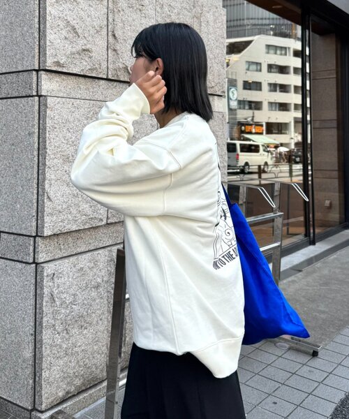 CIAOPANIC TYPY(チャオパニックティピー)の「【ユニセックス】DOGS刺繍ロゴプリントスウェット(スウェット・メンズ・チャコールグレー/アイボリー/ライトグレー/ネイビー・MEDIUM/LARGE)」の19枚目の写真