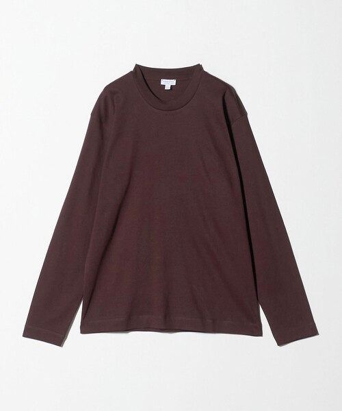 SUNSPEL(サンスペル)の「<SUNSPEL>ヘビーウェイト ロングスリーブTシャツ(Tシャツ/カットソー・メンズ・ホワイト/ダークブラウン/ネイビー・M/XL/L)」の1枚目の写真