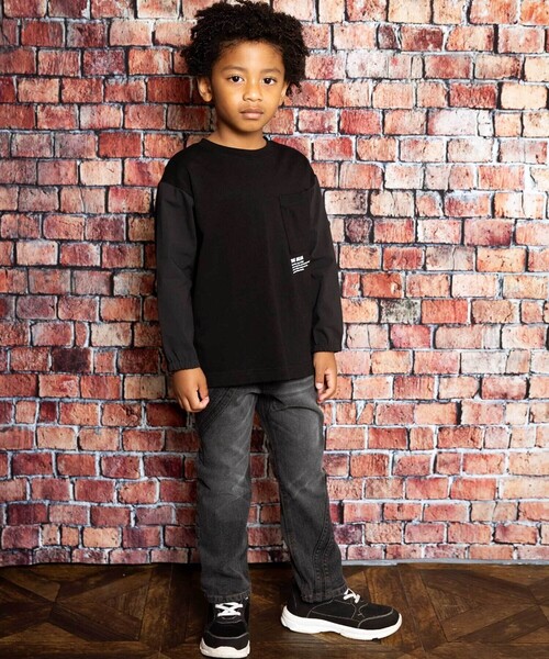 WASK（ワスク）の「ウェーブラインストレッチデニムパンツ(100~160cm)（デニムパンツ・キッズ・ネイビー/ブラック・140cm/160cm/150cm/130cm）」の7枚目の写真