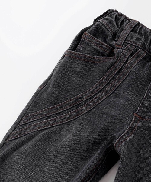 WASK（ワスク）の「ウェーブラインストレッチデニムパンツ(100~160cm)（デニムパンツ・キッズ・ネイビー/ブラック・140cm/160cm/150cm/130cm）」の11枚目の写真