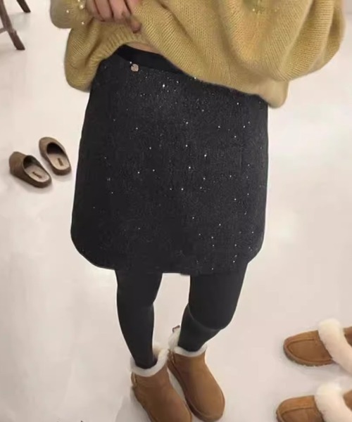 Mejoul(メジュール)の「グリッター ツイード ミニスカート(スカート・レディース・グレー/ブラック・M/S)」の21枚目の写真