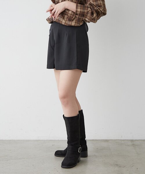 continuer de NICE CLAUP(コンティニューデナイスクラップ)の「ハイウエストショートパンツ(その他パンツ・レディース・ブラック/ブラウン/ベージュ・FREE)」の18枚目の写真