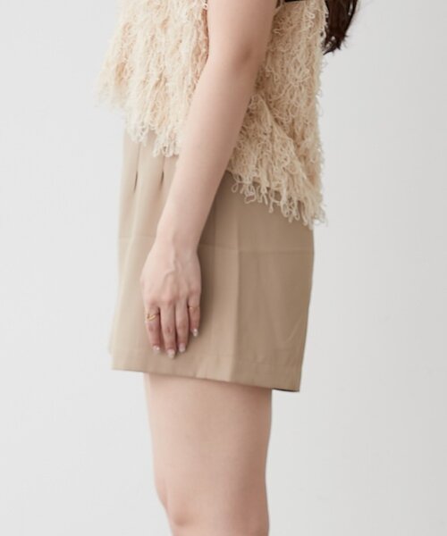 continuer de NICE CLAUP(コンティニューデナイスクラップ)の「ハイウエストショートパンツ(その他パンツ・レディース・ブラック/ブラウン/ベージュ・FREE)」の10枚目の写真