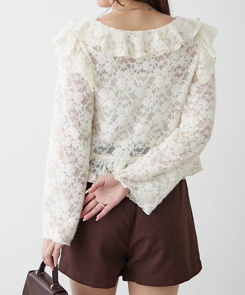 continuer de NICE CLAUP(コンティニューデナイスクラップ)の「ハイウエストショートパンツ(その他パンツ・レディース・ブラック/ブラウン/ベージュ・FREE)」の7枚目の写真